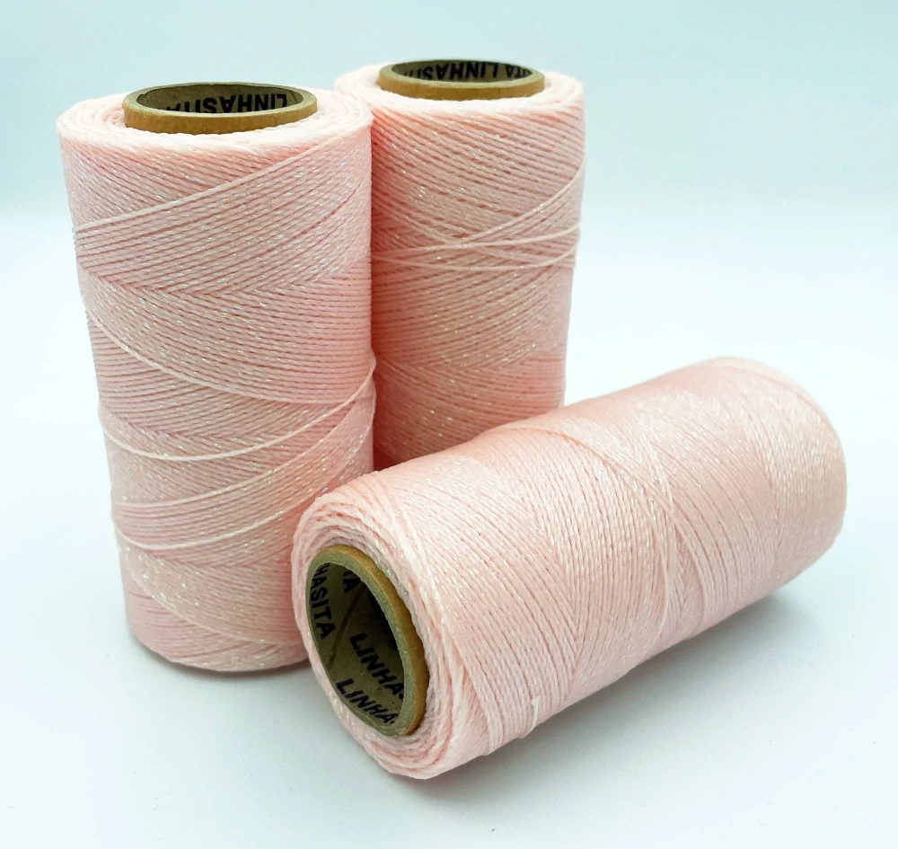 Voskovaná šňůra Linhasita 0,5 mm - barva Flamingo - 10m