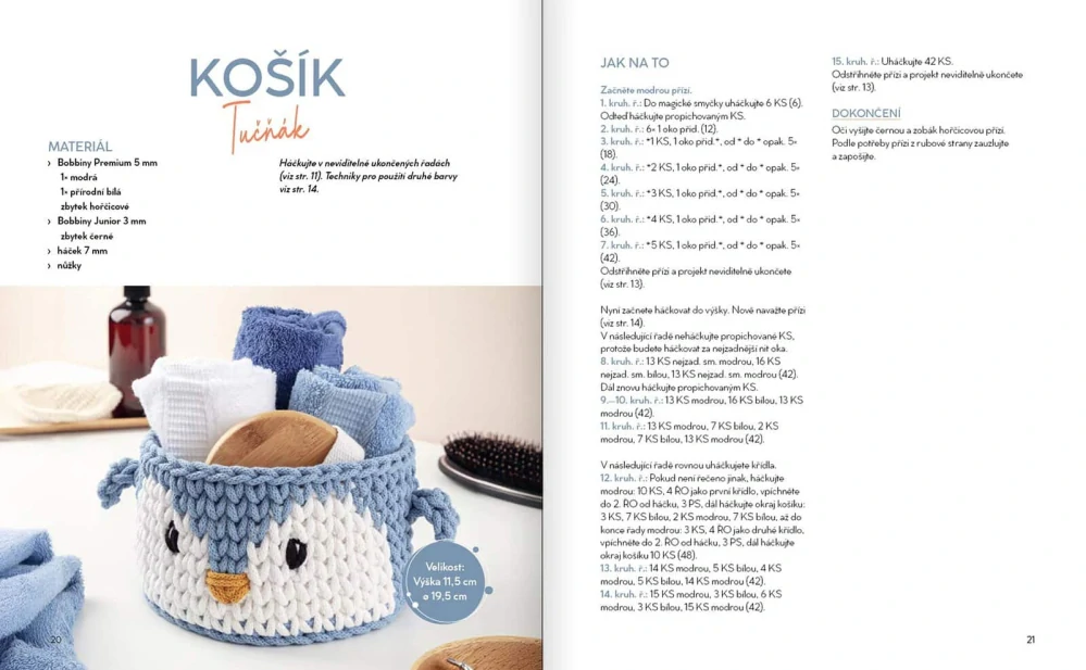 Snadné háčkování se šňůrovou přízí – kniha s návody na košíky, kabelky a bytové dekorace