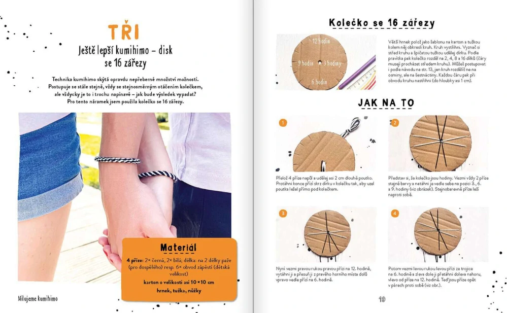 Náramky přátelství – návody na drhané a kumihimo náramky