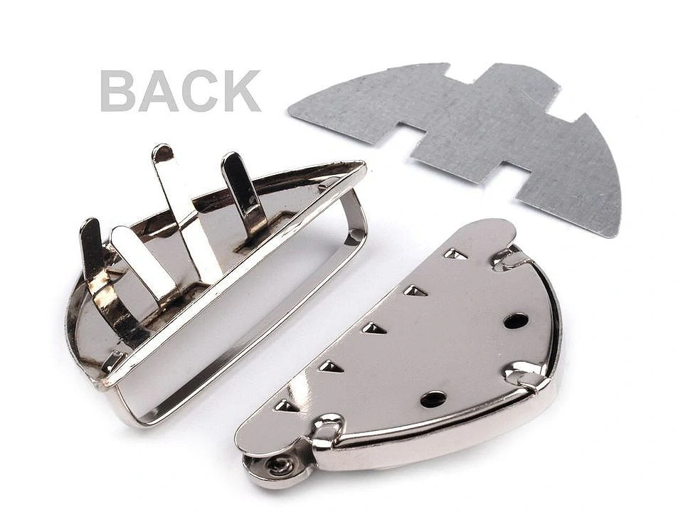 Magnetické zapínání na kabelku/batoh 50 × 25 mm – růžově zlaté