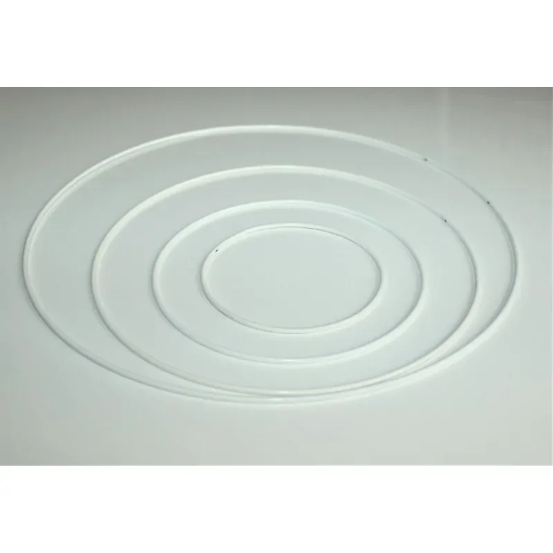 Kovový kruh na lapač snů Ø60 cm - bílý