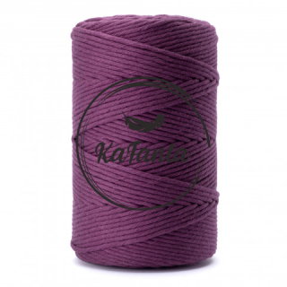 Macrame příze KaFanta PREMIUM 3mm/100m - plum