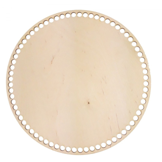 Dřevěné dno na pletení/výrobu košíků Ø32 cm