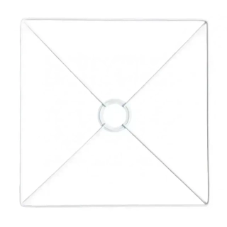 Kovový rám čtvercového stínidla 40cm