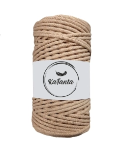 Bavlněná šňůra KaFanta 3 mm - cappuccino