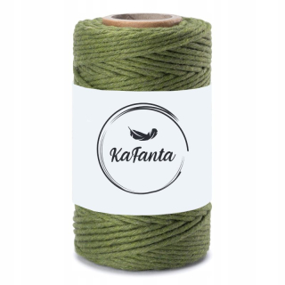 Macrame příze KaFanta PREMIUM 2mm/50m - olive
