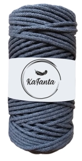 Bavlněná šňůra KaFanta 3 mm - grafitová