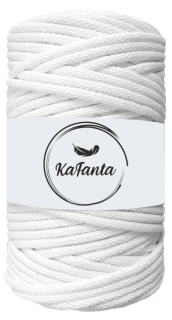 Bavlněná šňůra KaFanta 5 mm - bílá