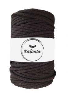 Bavlněná šňůra KaFanta 5 mm - tmavě hnědá