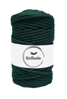 Bavlněná šňůra KaFanta 5 mm - lahvově zelená