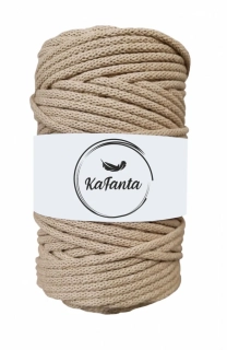 Bavlněná šňůra KaFanta 5 mm - cappuccino