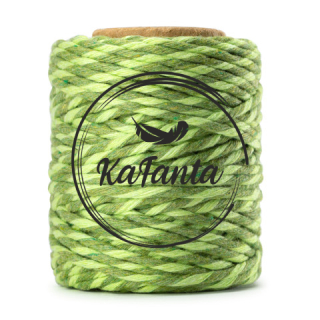 Macrame příze KaFanta PREMIUM 2mm/50m - green mix