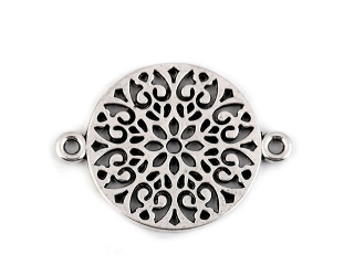 Kovový přívěsek mandala 18x24mm