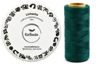 Voskovaná šňůra Linhasita 0,75 mm - barva 386 - 10m