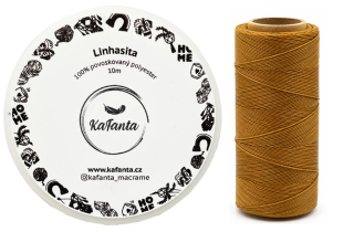 Voskovaná šňůra Linhasita 0,75 mm - barva 879 - 10m