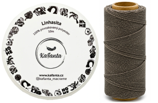 Voskovaná šňůra Linhasita 1 mm - barva 665 - 10m