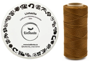 Voskovaná šňůra Linhasita 1 mm - barva 604 - 10m