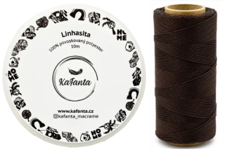 Voskovaná šňůra Linhasita 1 mm - barva 593 - 10m