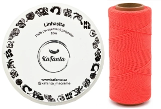 Voskovaná šňůra Linhasita 1 mm - barva 394 - 10m