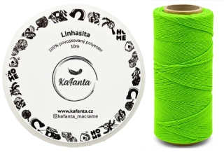 Voskovaná šňůra Linhasita 1 mm - barva 329 - 10m