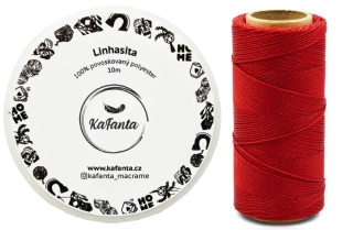 Voskovaná šňůra Linhasita 1 mm - barva 44 - 10m