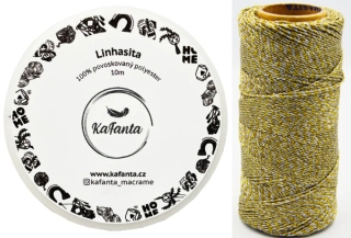 Voskovaná šňůra Linhasita 1 mm - barva M19 - 10m