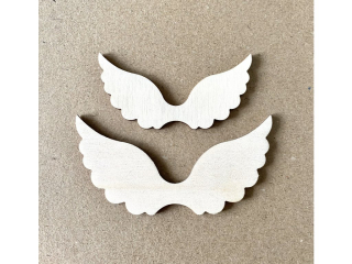 Andělská křídla Assiel 10cm - dřevěný výřez
