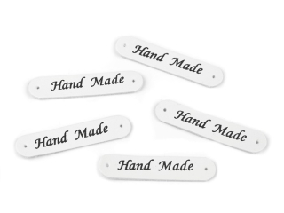 Cedulka Hand made - bílá