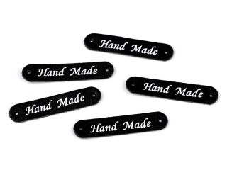 Cedulka Hand made - černá
