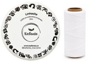 Voskovaná šňůra Linhasita 1 mm - barva BCO - 10m