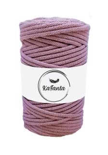 Bavlněná šňůra KaFanta 5 mm - starorůžová