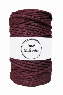 Bavlněná šňůra KaFanta 5 mm - ostružina