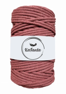Bavlněná šňůra KaFanta 3 mm - divoká růže