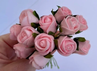 Růžička pěnová - růžová