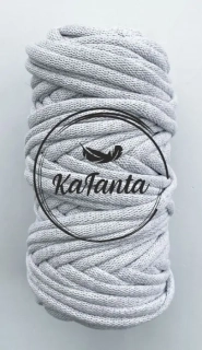 Bavlněná šňůra KaFanta 9mm - light grey