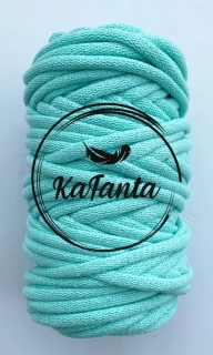 Bavlněná šňůra KaFanta 9mm - mint