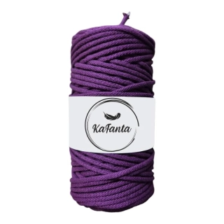 Bavlněná šňůra KaFanta 3 mm - lilek