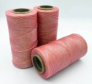 Voskovaná šňůra Linhasita 0,5 mm - barva Salmao