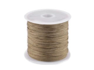 Polyesterová šňůra Ø0,5 mm - tmavě béžová
