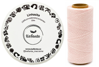 Voskovaná šňůra Linhasita 0,5 mm - barva Flamingo - 10m