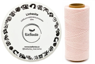Voskovaná šňůra Linhasita 0,5 mm - barva Flamingo - 10m