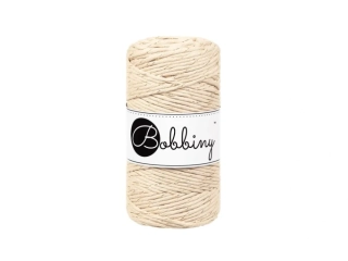 Bobbiny Macrame Regular 3mm - golden warm beige