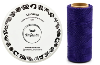Voskovaná šňůra Linhasita 0,75 mm - barva 369 - 10m