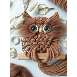 DIY sada pro výrobu macrame sovičky