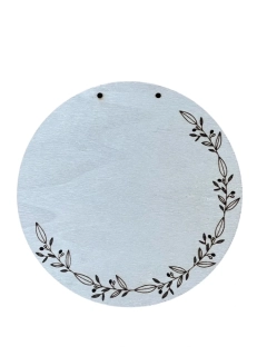 Dřevěné kolečko pod andílka Ø18 Květy II.