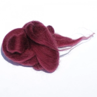 Ovčí rouno česané - bordó