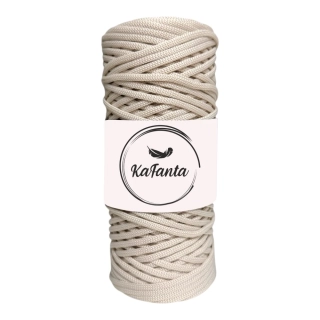 Polyesterová příze plochá 3mm/100m natural