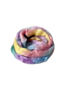 Ovčí rouno česané - rainbow