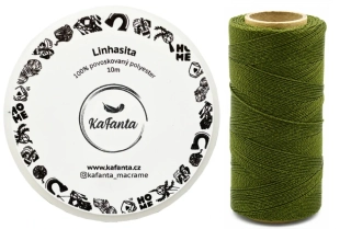 Voskovaná šňůra Linhasita 0,5 mm - barva 88 - 10m