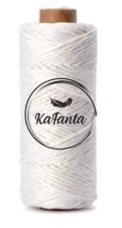 Lněný provázek bělený 1mm/30m 